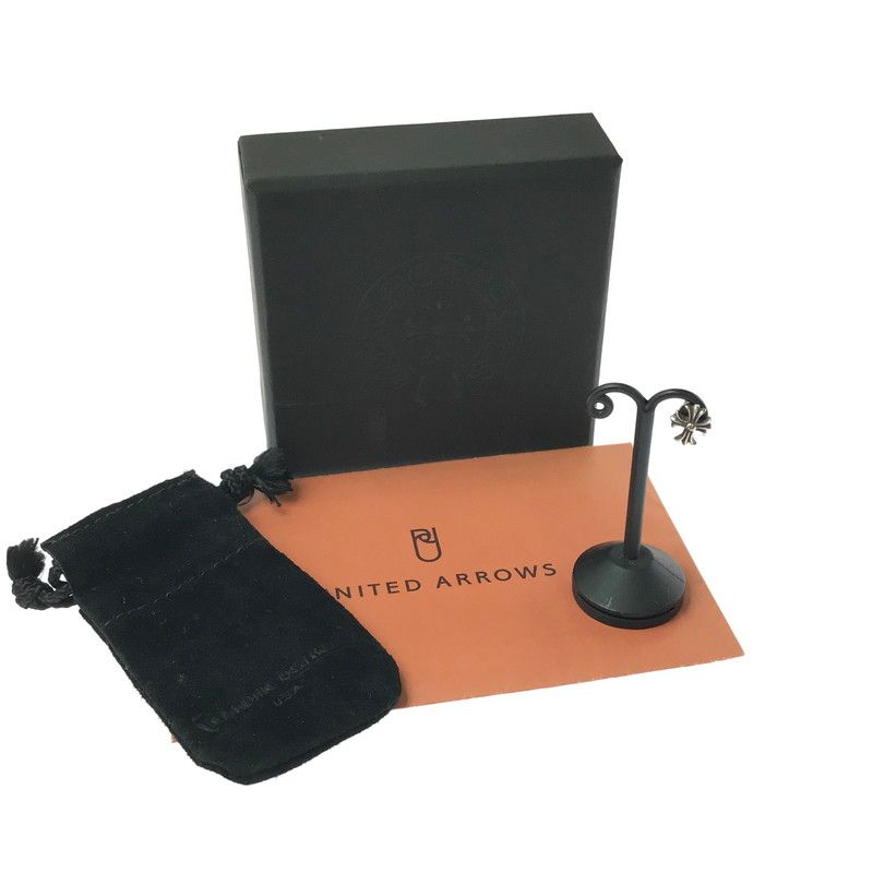 【中古品】 CHROME HEARTS クロムハーツ SV925 STUD NO2 CH CROSS スタッド クロス ピアス アクセサリー 【190-260502-na-06-tag】