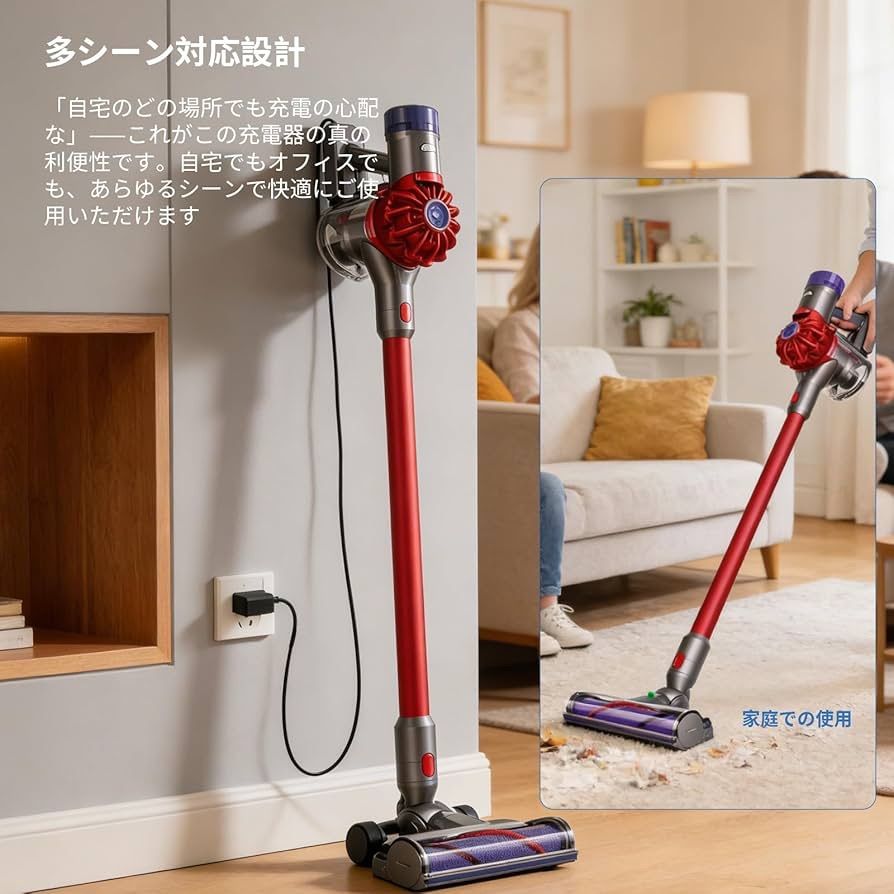 dyson v7 コードレス掃除機 充電器付き V6 V7 V8 掃除機 充電器 対応ダイソン 掃除機 コードレス V6 V7 V8