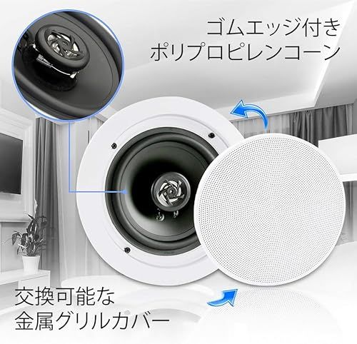迅速に発送】【Pyle 壁・天井埋込式 Bluetooth内蔵 2WAYマウント
