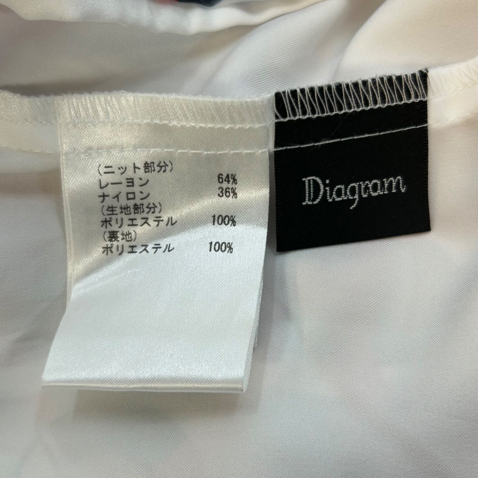 Diagram ダイアグラム マリンニットワンピース 24SS 異素材 ドッキング