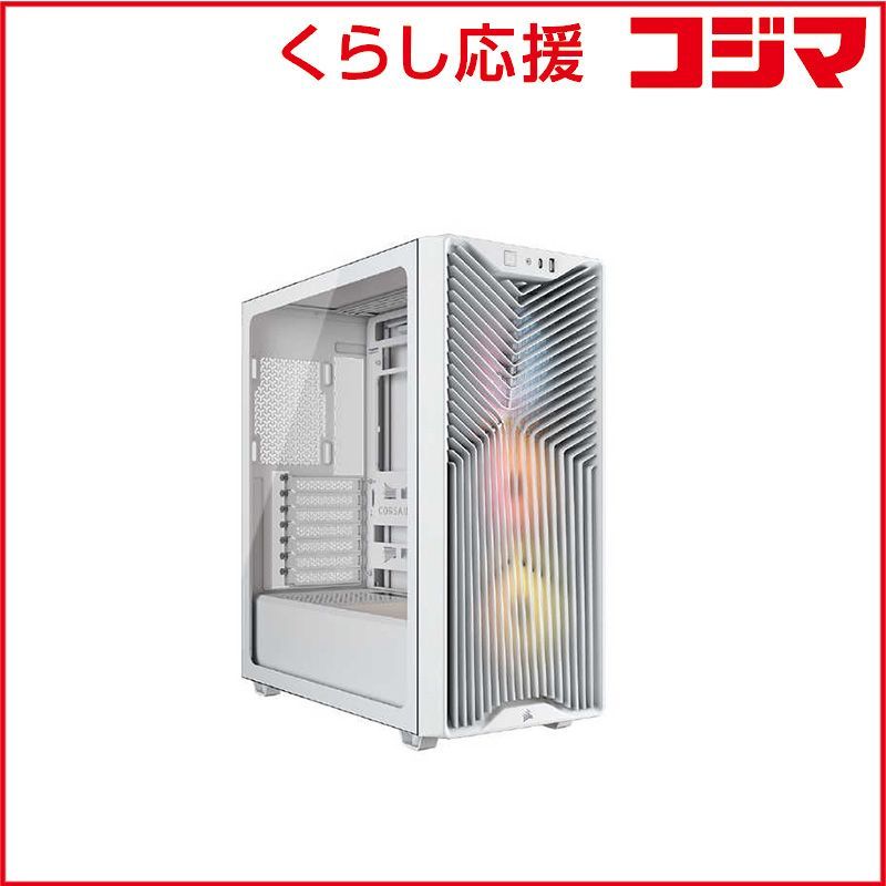 【 新品 未開封 】 コルセア　CORSAIR　3200D RS ARGB Mid-TowerWhite　CC-9011345-WW 未使用 送料無料