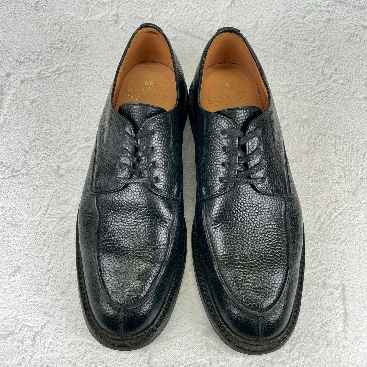 美品】SANDERS サンダース 1184BG U-Tip Shoe Uチップ 外羽根 グレイン 
