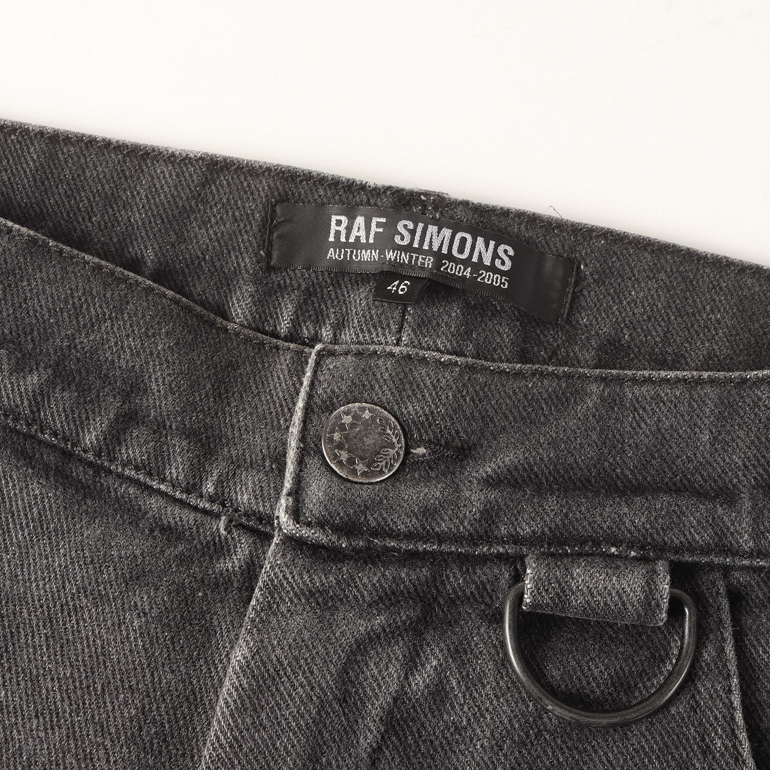 2004-05AW RAF SIMONS WAVE期 スラックスパンツ ブラック RAF SIMONS AW2004 “WAVES” ZOMBIE PANTS The holy grail of all Raf
