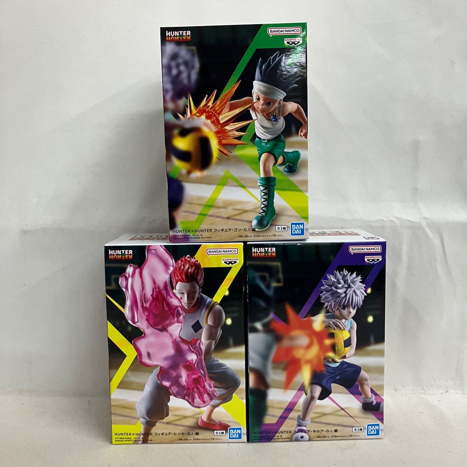 HUNTER×HUNTER フィギュア G.I.編 ゴン キルア ヒソカ 17個セット　バラ売り可能 BANPRESTOプライズ『HUNTER×HUNTER ゴン、キルア、ヒソカ-G.I.編