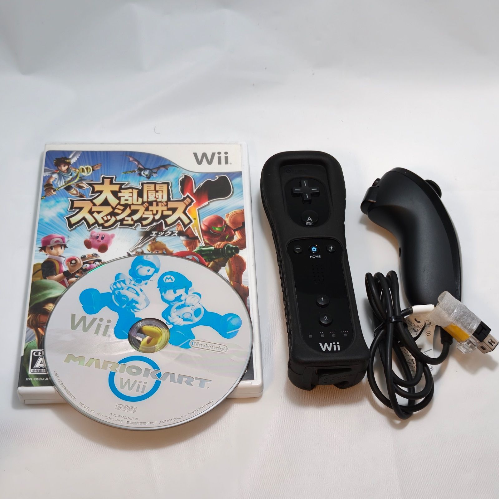 wii 遊べるセット 4人プレイ スマブラ マリオ Wii ソフト 4本セット 大