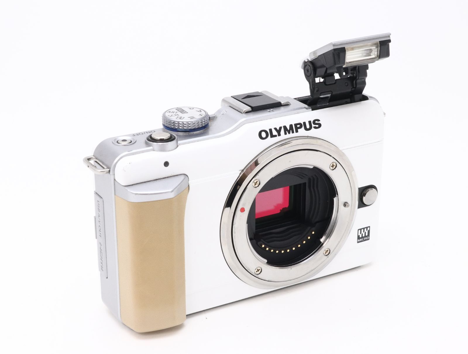 B (並品) OLYMPUS オリンパス PEN E-PL1 ホワイト ボディ シャッター数