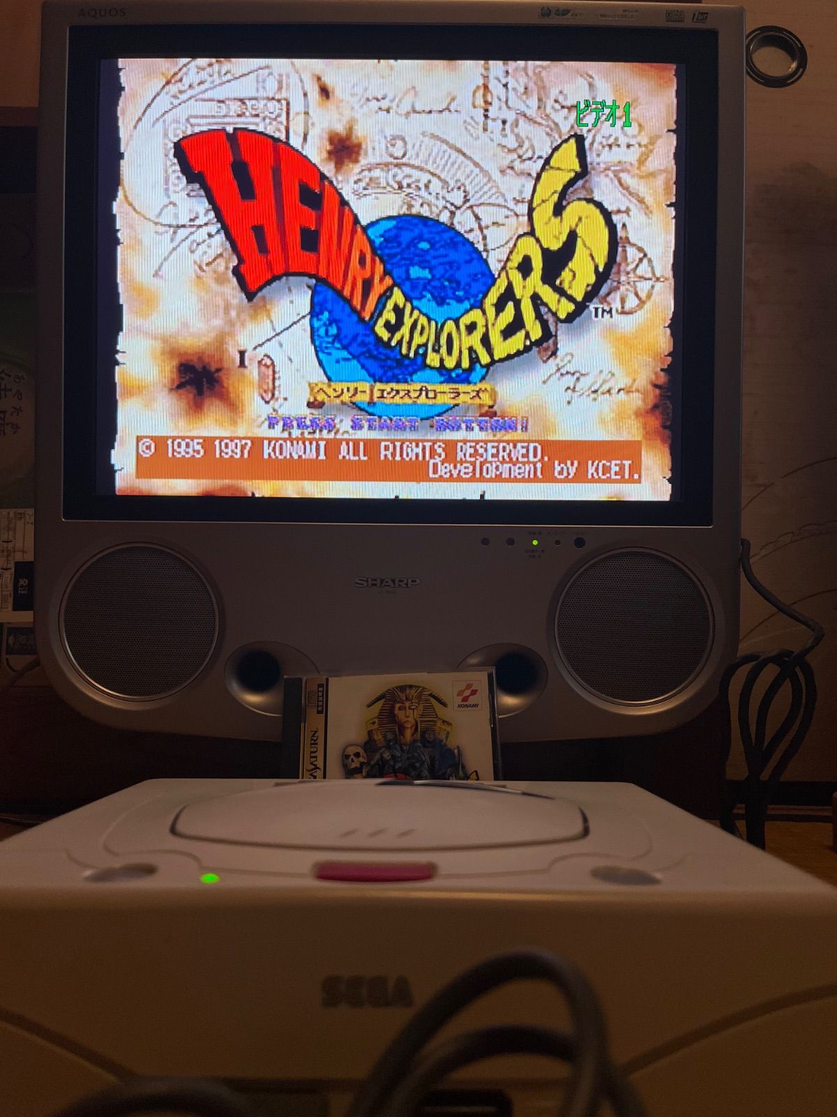 [動作品] セガサターン HST-0014，マルチコントローラーHSS-0137 セット】ニューセガサターン本体 HST-0014＋セガマルチコントローラー