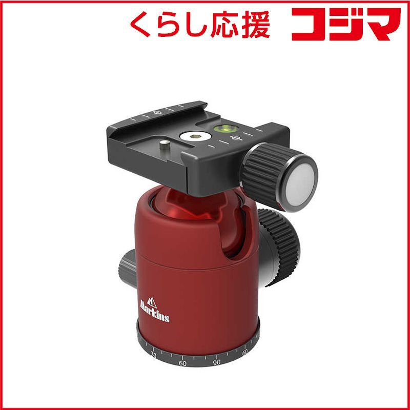 【 新品 未開封 】 マーキンス　Q3Iトラベラー レッド・ノブシュー自由雲台　Q3ITRRD
