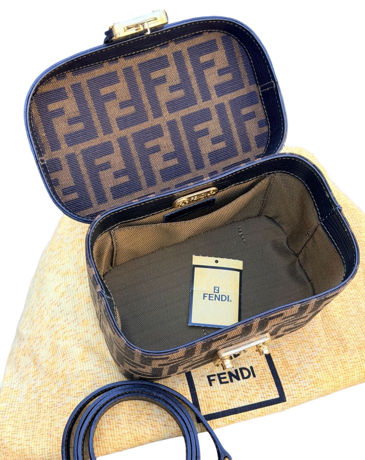 レア極上美品◇本物◇FENDIフェンディズッカ柄ヴィンテージVintage