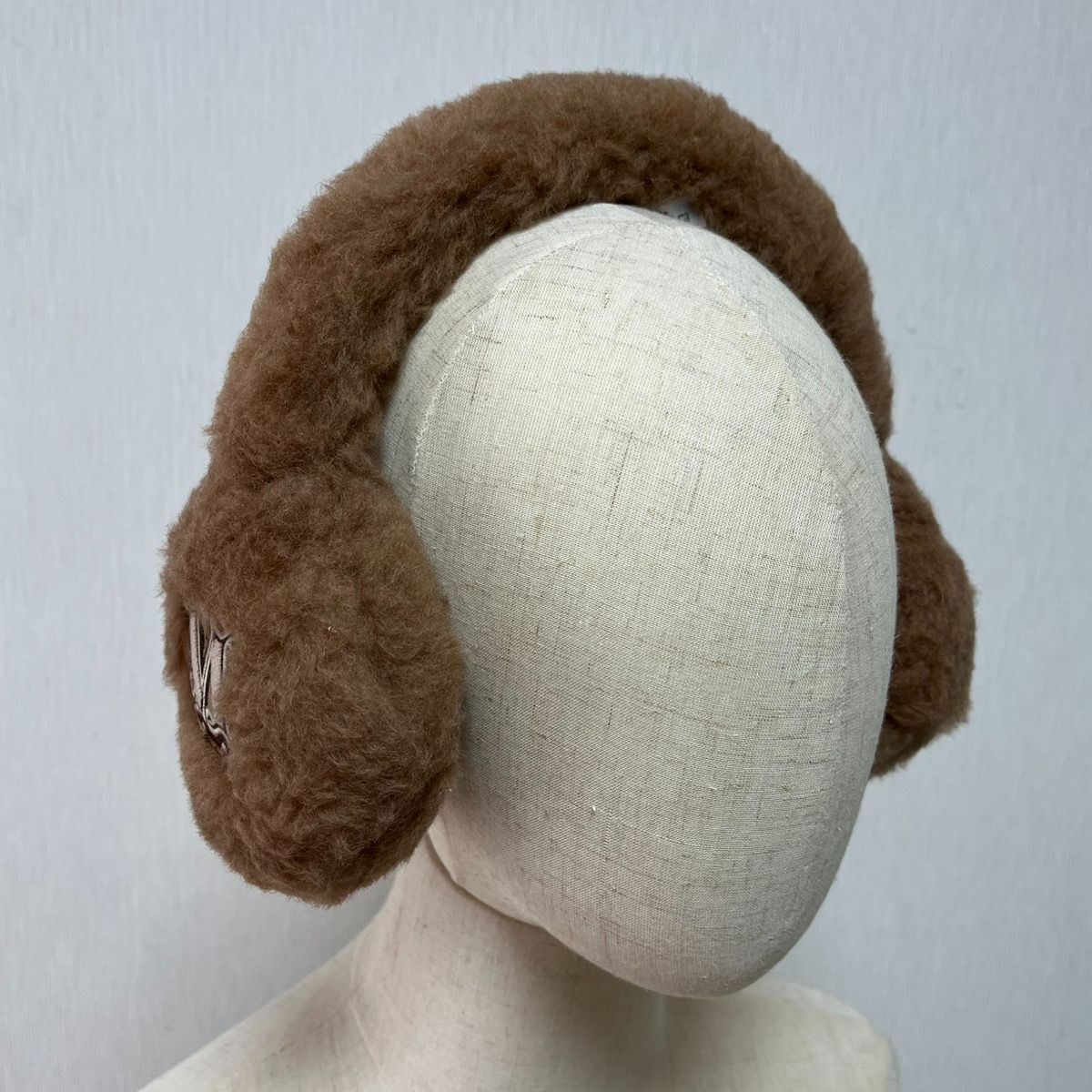 新品未使用 MAX MARA マックスマーラ Muffy ロゴ イヤーマフ キャメル 2524576082 600 001