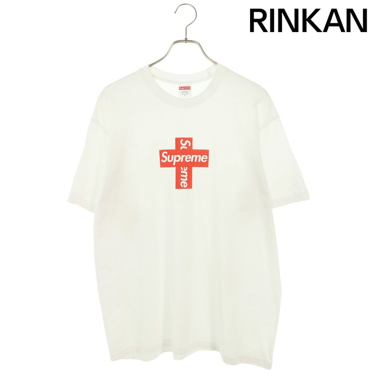 シュプリームLサイズtシャツ新品 シュプリーム Cross Box Logo Tee クロスボックスロゴプリントTシャツ