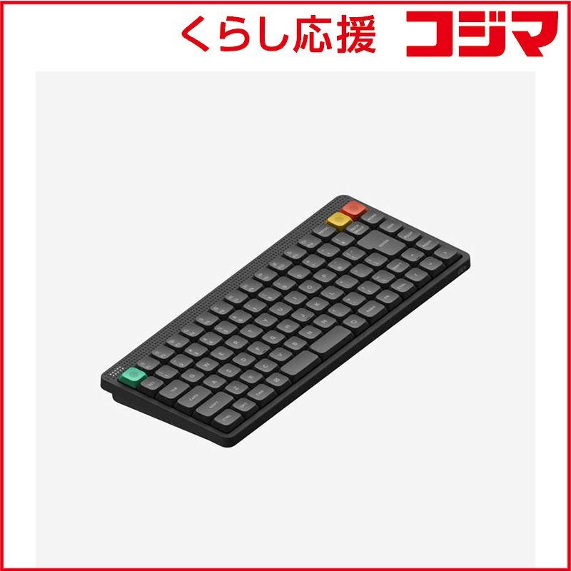 新品】NuPhy Node75 メカニカルキーボード JIS 静音リニア Ink Gray