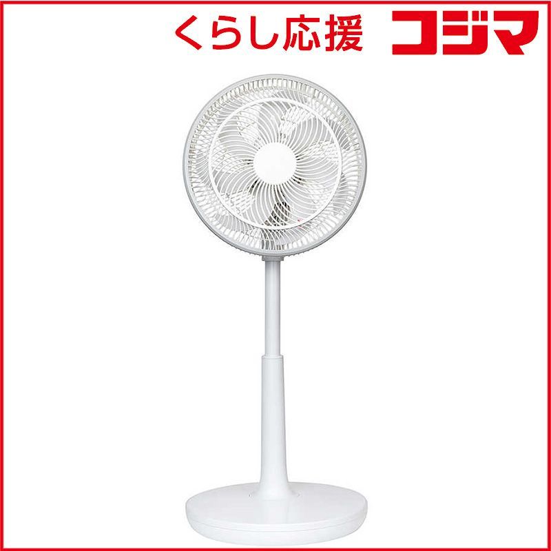 【 新品 未開封 】 シィーネット　風つよし30cmDCリビング扇風機/温度センサー ［DCモーター搭載 / リモコン付き］ ホワイト　CFDF312WH 未使用 送料無料