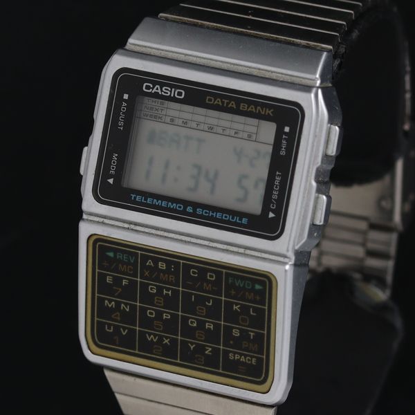 稼働 カシオ データバンク DBC-610 QZ デジタル文字盤 メンズ腕時計