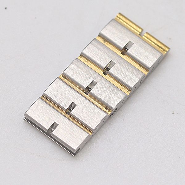 美品 ダンヒル 134283 YG×SS 純正コマ 5コマ シルバー/ゴールドカラー 10mm用 レディース腕時計 2000000 NSK MST