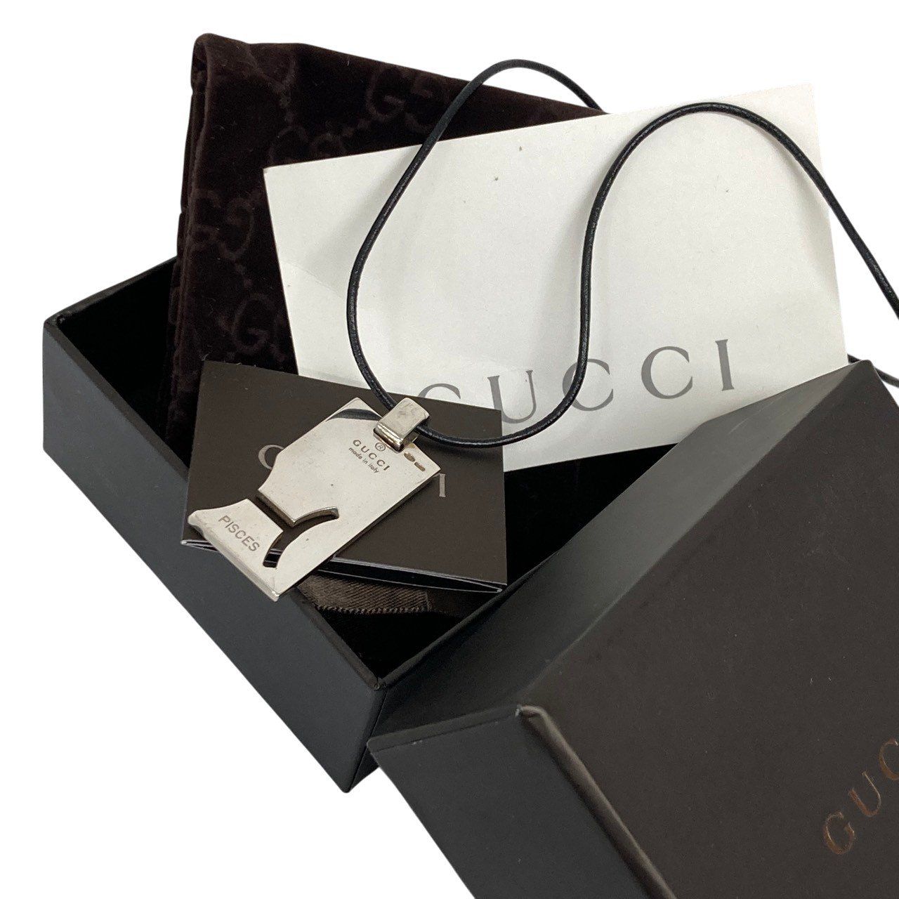 GUCCI/グッチ/魚座/ペンダント/ネックレス/チョーカー/SV925/箱/保存袋 