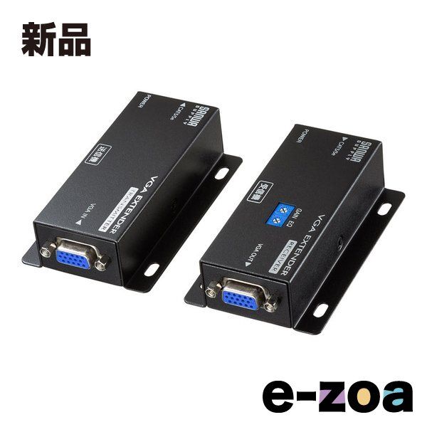 SANWA SUPPLY サンワサプライ ディスプレイエクステンダー セットモデル VGA-EXSET1N (2663672)