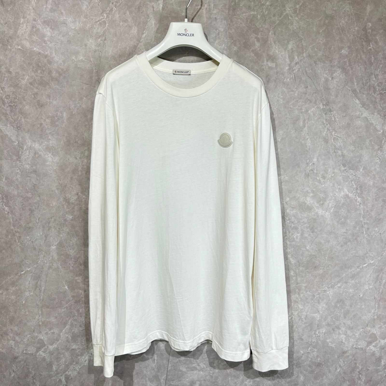 【25年式最新】 MONCLER モンクレール 長袖Tシャツ ロンT ホワイト系M 24,750円