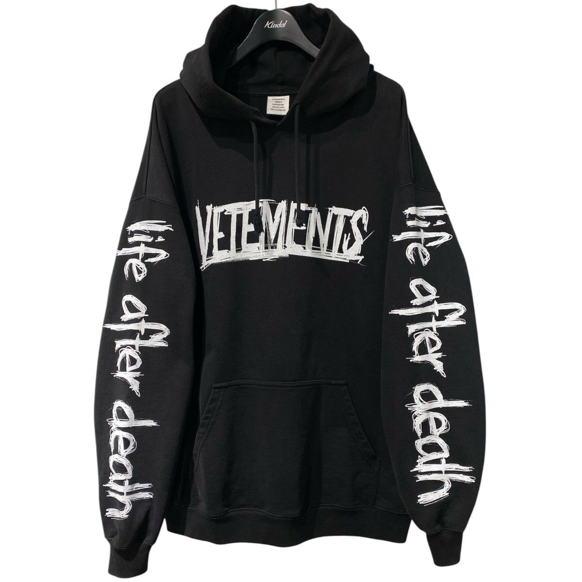 希少】VETEMENTS 21AW ワールドツアー ブラックパーカー 【公式通販】