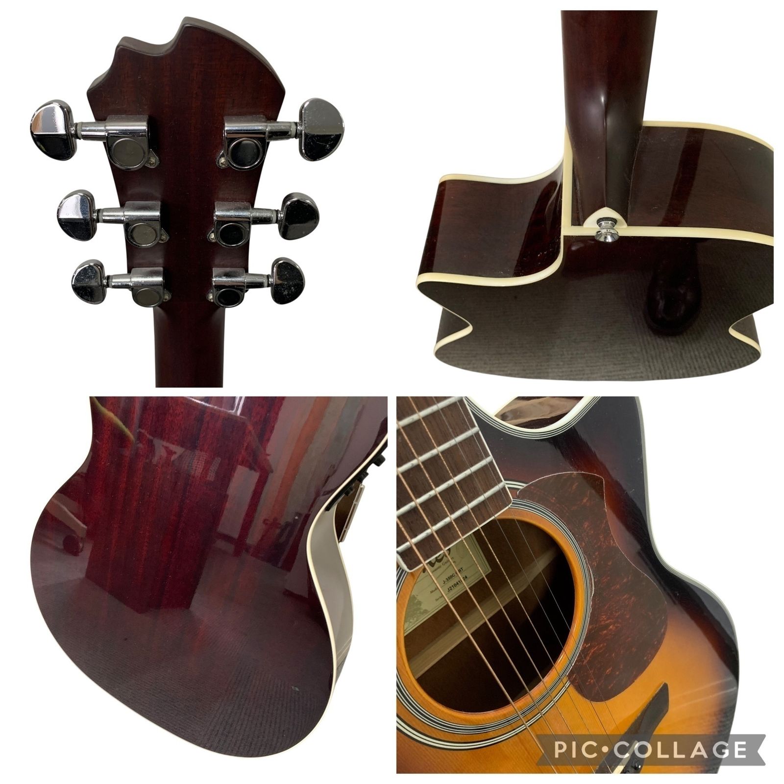 □James J-350C BBT アコースティックギター カッタウェイ サン 