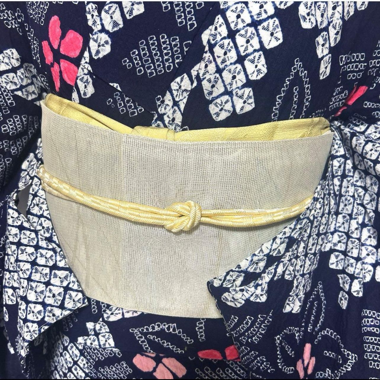 ご成約実績 未着用 有松鳴海絞り フルセット 夏シャレ帯 裄68 - メルカリ