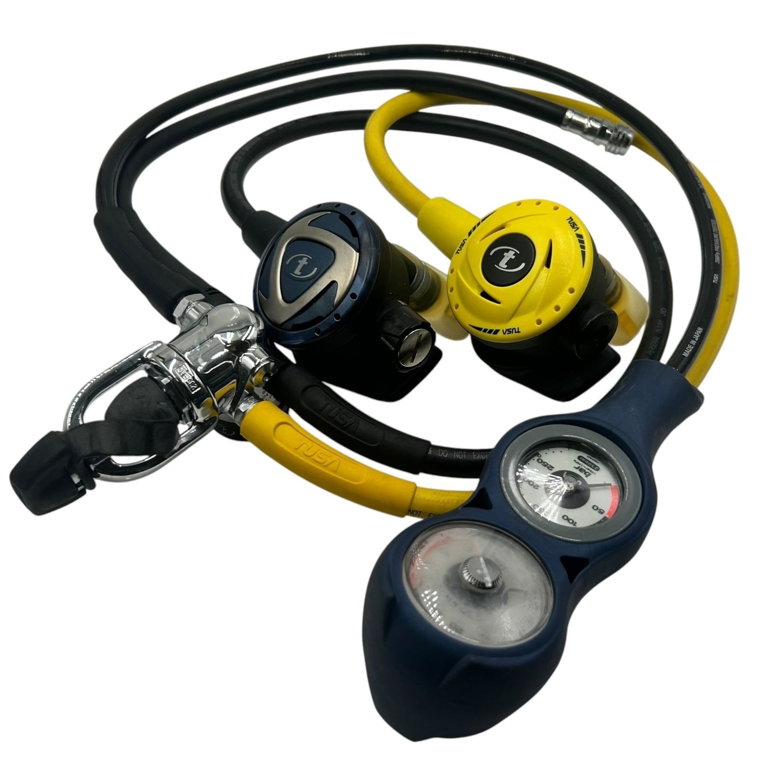 ■TUSA レギュレーター EN250 CE0474 セット オクトパス ゲージ付2506791,2506791
