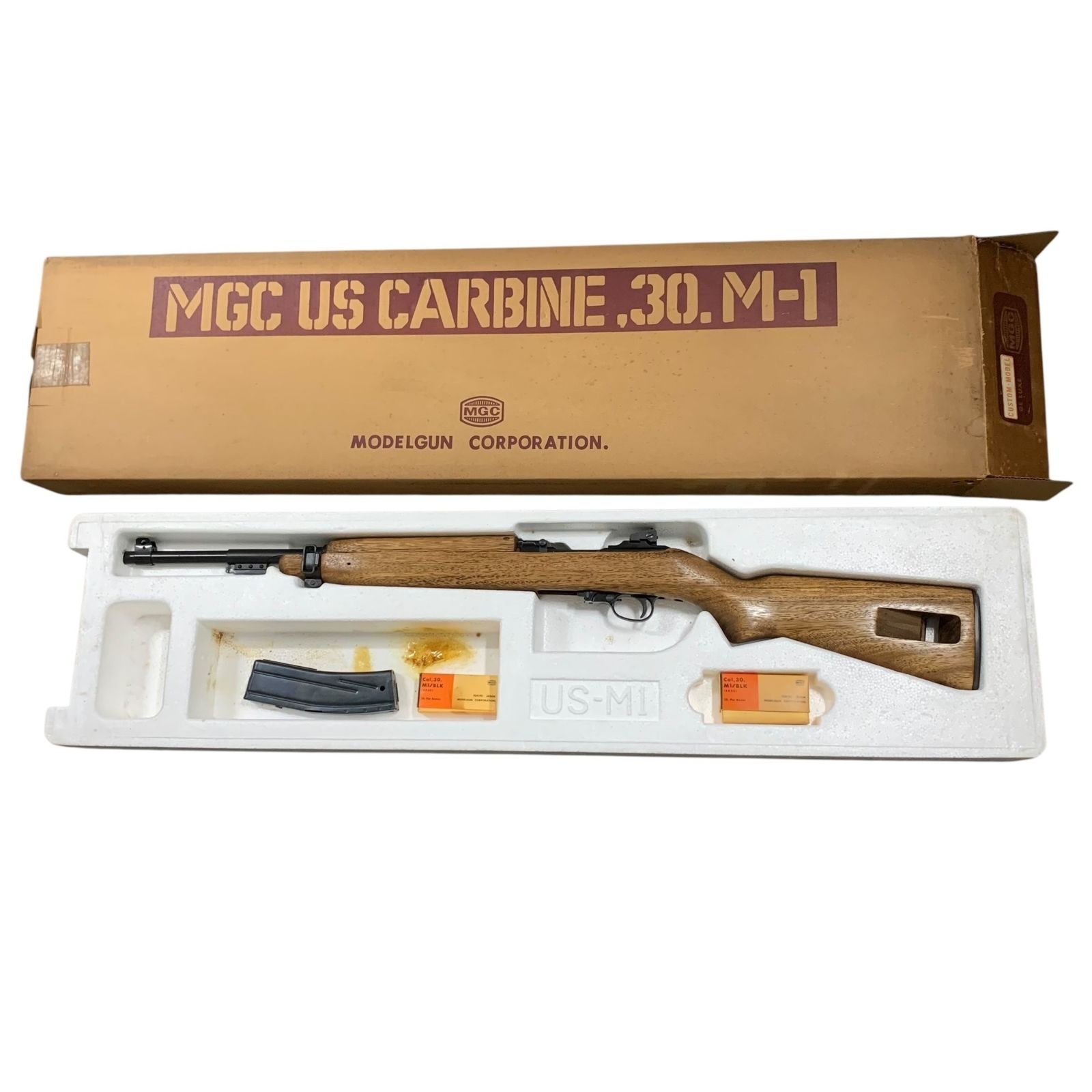 中田商店　MGC M2カービン　自衛隊　米軍供与実物ストック MGC] U.S. M2カービン モデルガン カート多数付属 (中古)の販売ページ