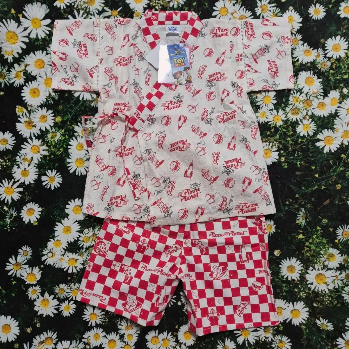 日本 トイストーリー 甚平 浴衣 上下セット キッズ 110 新品