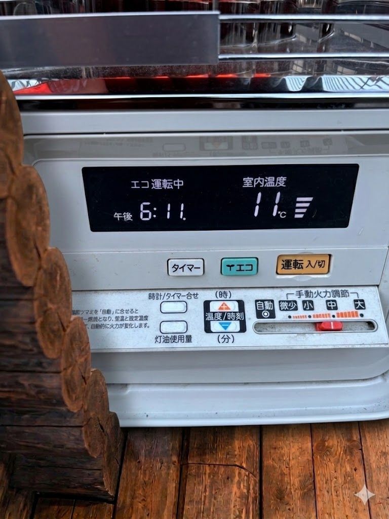 煙突式 大型灯油ストーブ】エコモード・省エネ設計（メンテナンス検査 