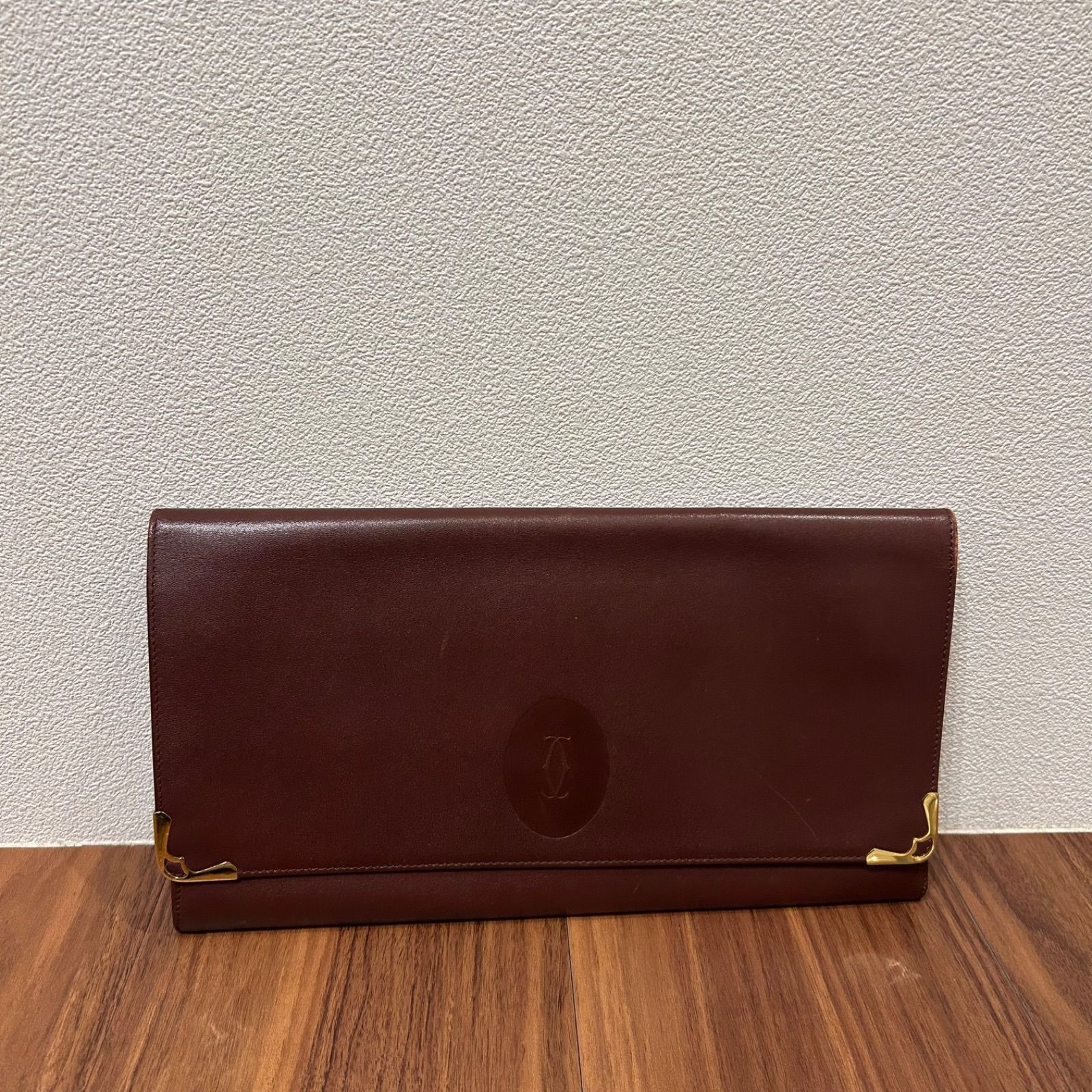 Cartier カルティエ マストライン チェーン付き パーティークラッチバッグ 希少✨ Cartier カルティエ マストライン クラッチバッグ レザー