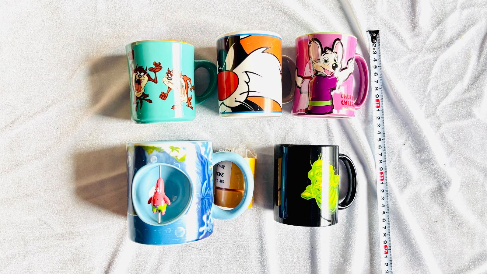ヴィンテージ&インポート系マグカップ,Looney Tunesタズ,シルベスター,チャッキーチーズ,スポンジボブ&パトリック,ゴーストバスターズ スライマー_31