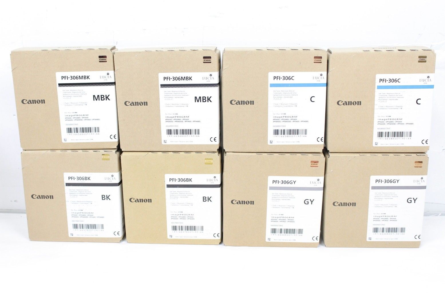 未使用 キャノン 純正 トナー PFI-306 8色16本（C・PC・M・PM・Y・BK 