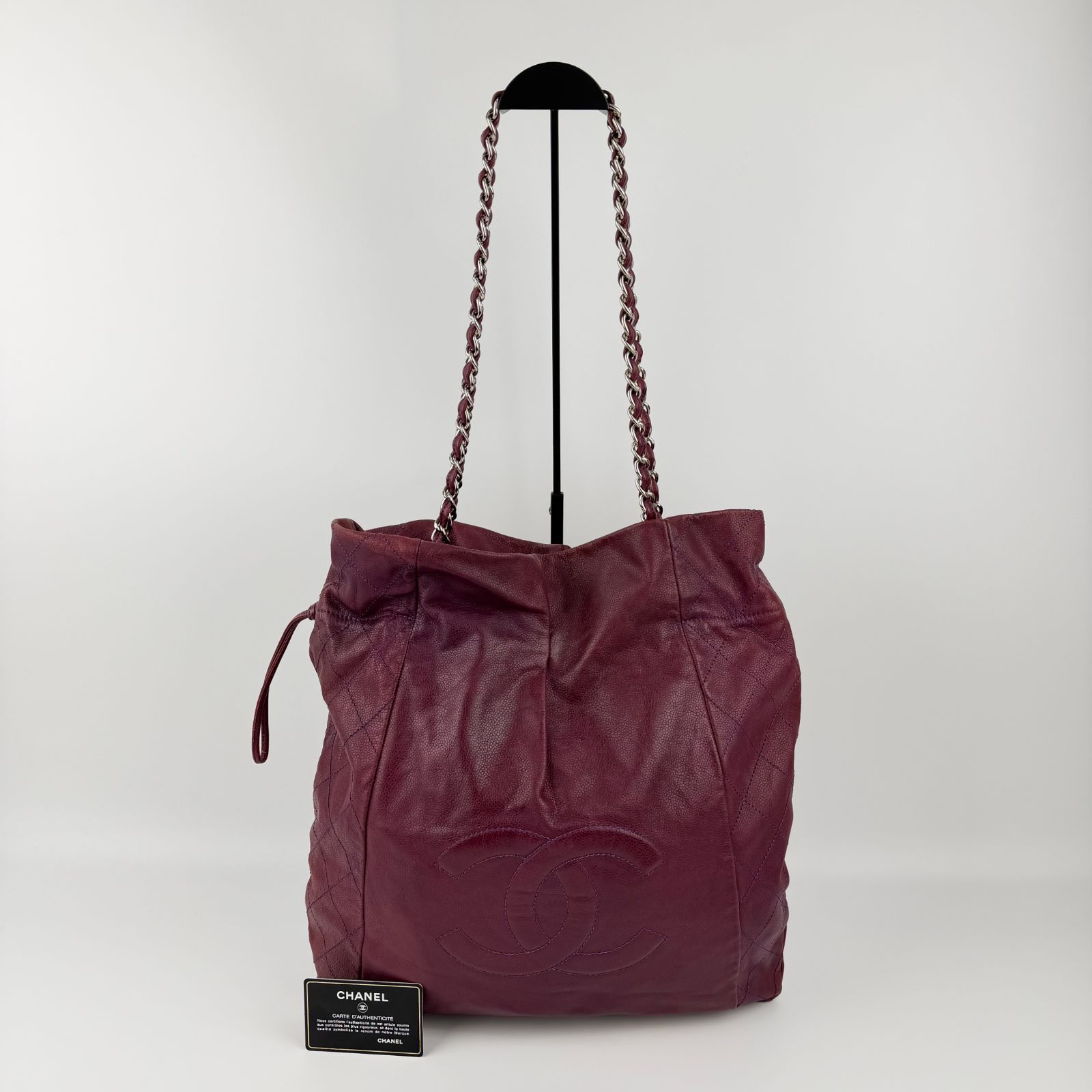 中古】CHANEL シャネル ココマーク チェーンショルダーバッグ トート 