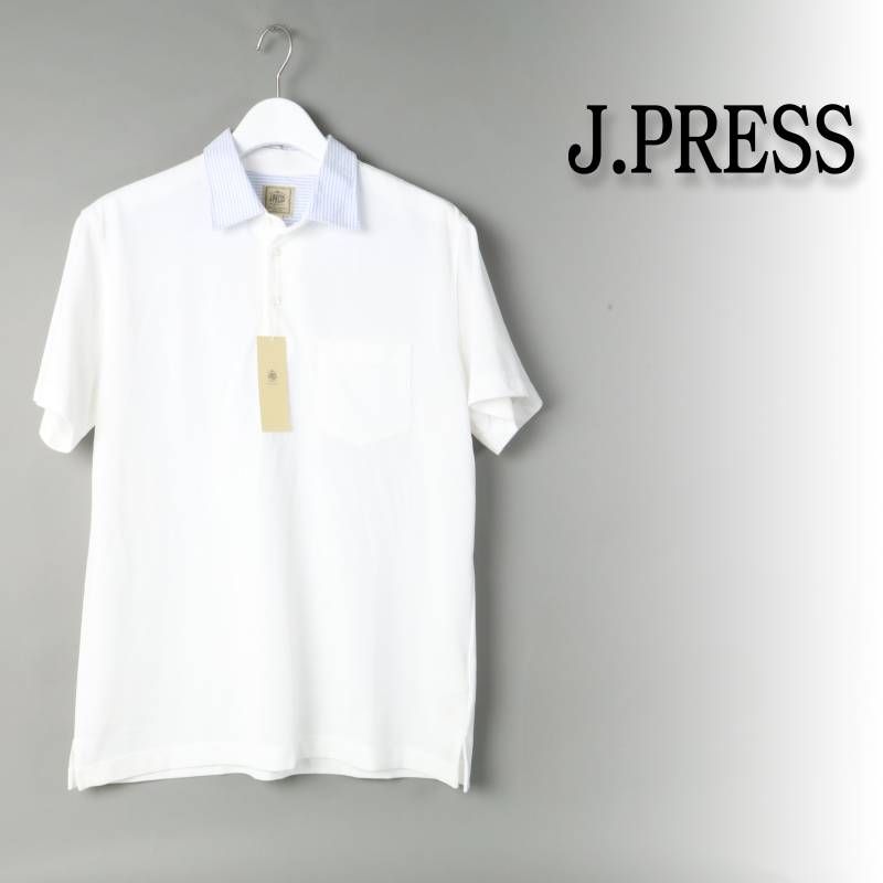 新品 ジェイプレス Jプレス J.PRESS 【WEB限定】【ビジネス対応 / 吸水速乾】カノコインレイ ポロシャツL # 905