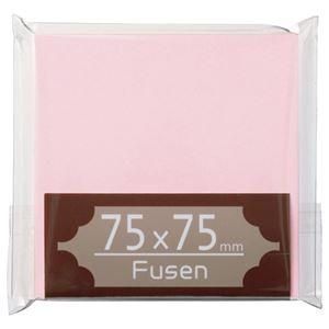 （まとめ） TANOSEE ふせん 75×75mm 桃 1冊 〔×30セット〕