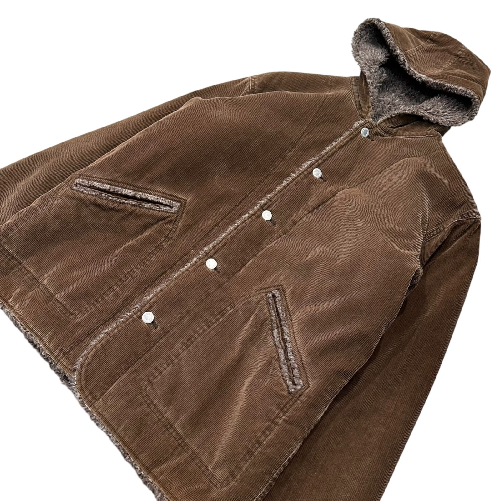 コーデュロイフードジャケット　good enough GOODENOUGH(グッドイナフ) 00's Corduroy Boa Hooded Jacket