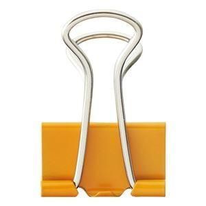 （まとめ） TANOSEE ダブルクリップ 中 口幅25mm オレンジ 1箱（10個） 〔×50セット〕 7,056円
