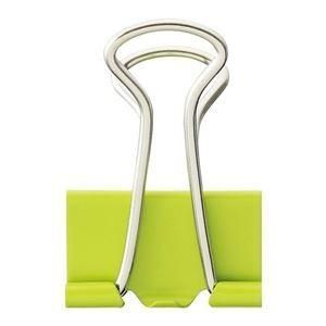 （まとめ） TANOSEE ダブルクリップ 小 口幅19mm ライトグリーン 1箱（10個） 〔×60セット〕