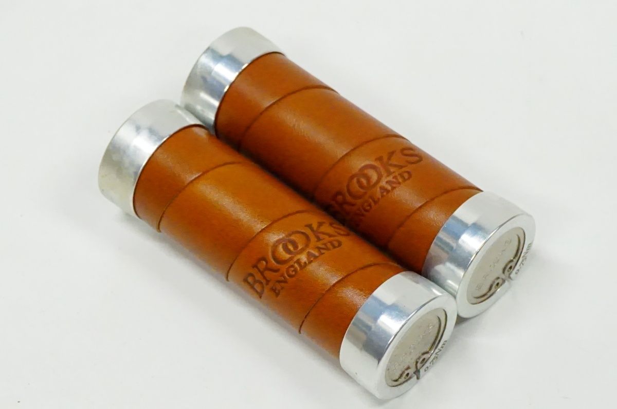 BROOKS 「ブルックス」 SLENDER LEATHER GRIPS グリップ / バイチャリ名古屋大須店
