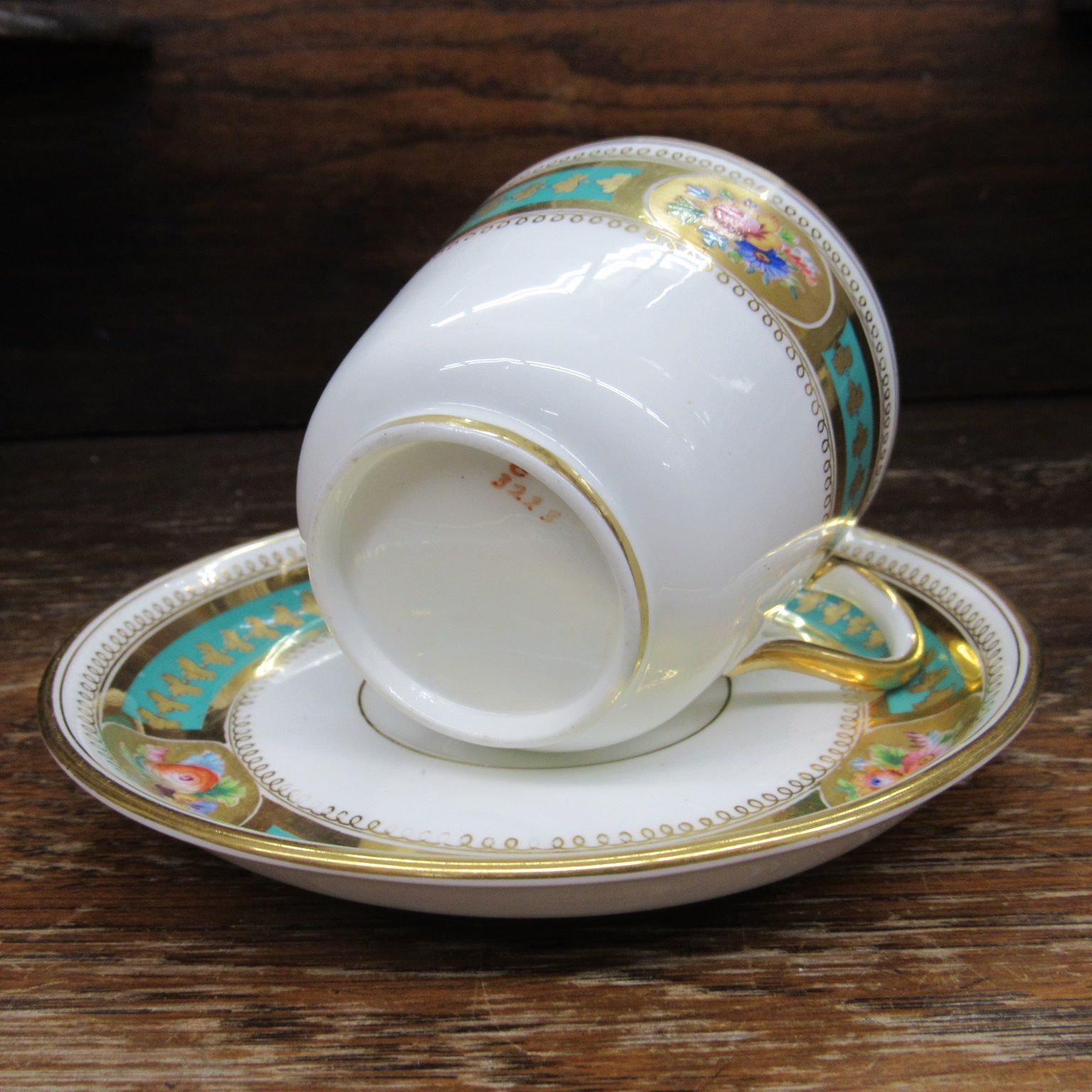 コールポート coalport 1850年頃 アンティーク カップソーサー