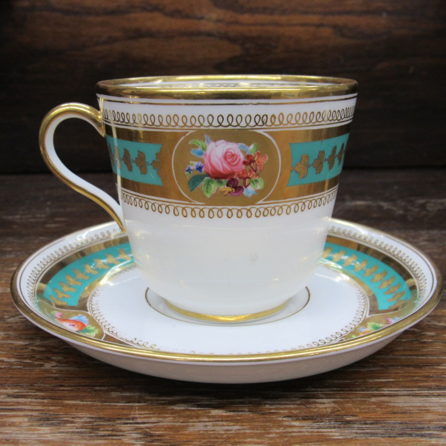 イギリスコールポートアンティークカップ コールポート coalport 1850年頃 アンティーク カップソーサー