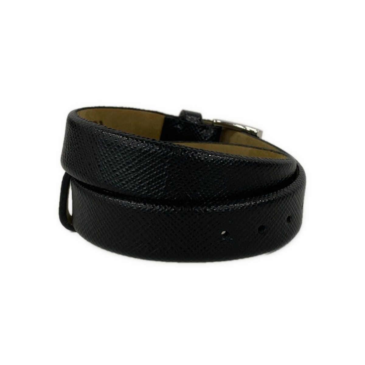 PRADA CENTURION ブラックレザーバングル PRADA(プラダ) ブレスレット美品 - レザー 黒 PRADA×CENTURION - メルカリ