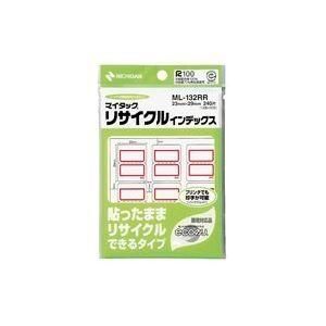 （まとめ）ニチバン リサイクルインデックス ML-132RR 赤〔×20セット〕