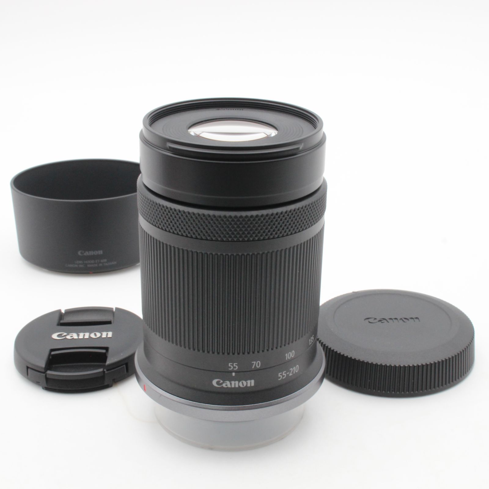 【ほぼ新品】 Canon キヤノン RF-S 55-210mm f5-7.1 IS STM CANON キャノン フード 付き 106011