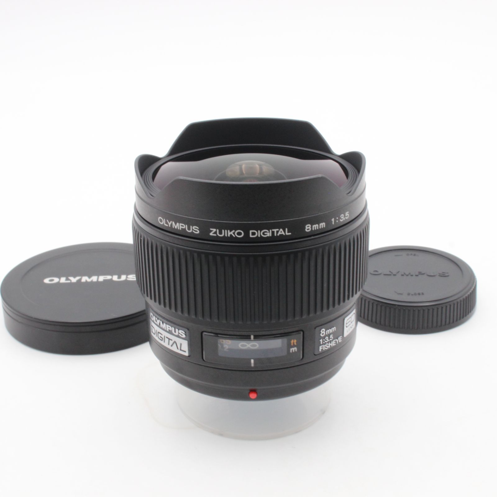 【極美品】 OLYMPUS オリンパス ZUIKO DIGITAL 8mm f3.5 ED FISHEYE フロント、リアキャップ 106018