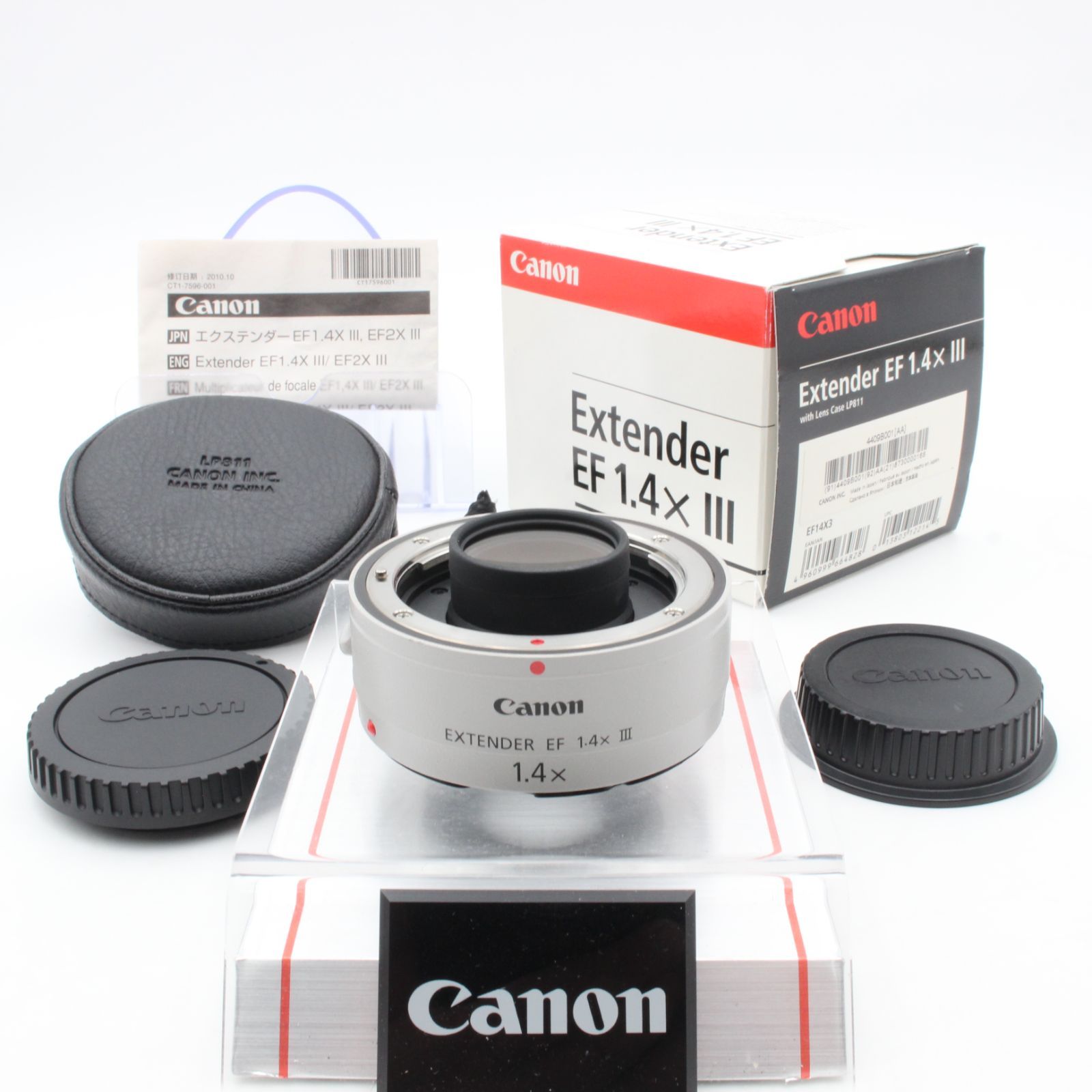 【極美品】 Canon キヤノン EXTENDER エクステンダー EF 1.4x III CANON キャノン 1.4X 1.4× 元箱 付属品 付き 106014