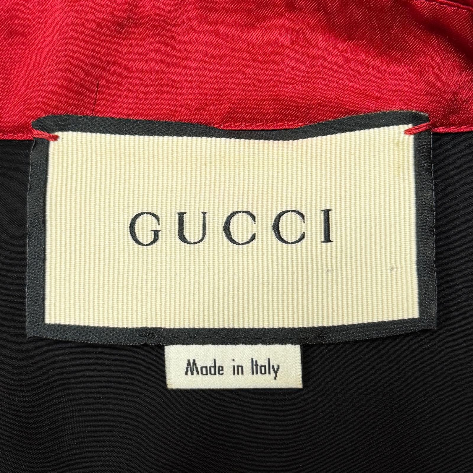 ●未使用●GUCCI・グッチ ●シェリーライン・サイドライン●半袖 国内正規 GUCCI シェリーラインボウリングシャツ 半袖シャツ 開襟