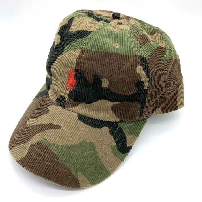 POLO RALPH LAUREN ポロ ラルフローレン コーデュロイ キャップ ウッドランドカモ