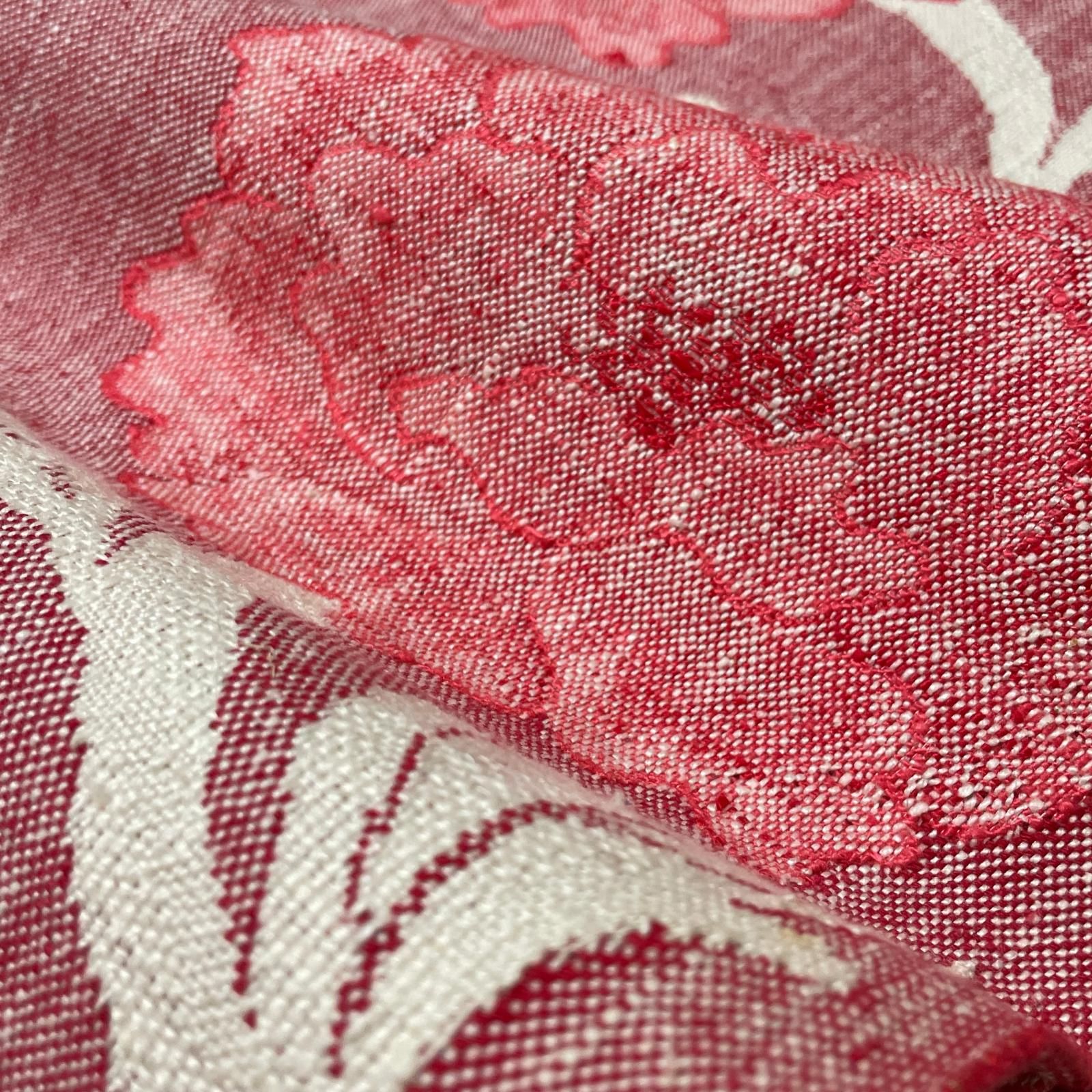 名古屋帯 紬 牡丹唐草 八寸 正絹 着物 X-1052 - メルカリ