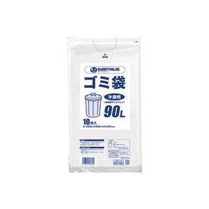 （まとめ）ジョインテックス ゴミ袋 LDD半透明 90L 10枚 N209J-90〔×10セット〕
